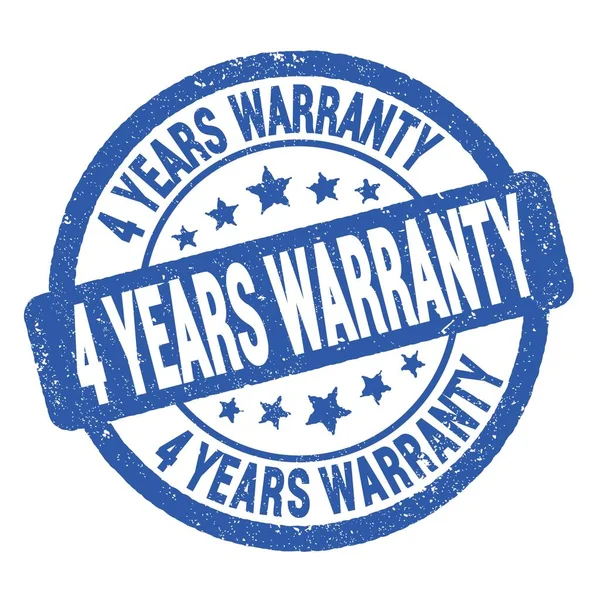 Years Warranty Text Written Blue Grungy Stamp Sign — Foto de Stock