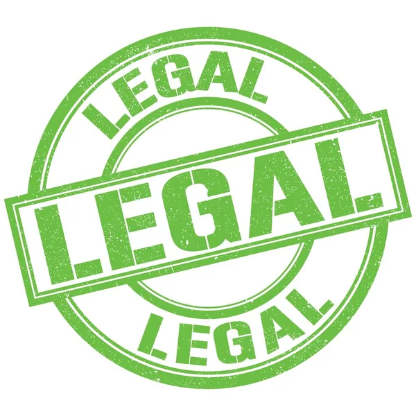 Legal Text Written Green Stamp Sign — Stock Photo, Image