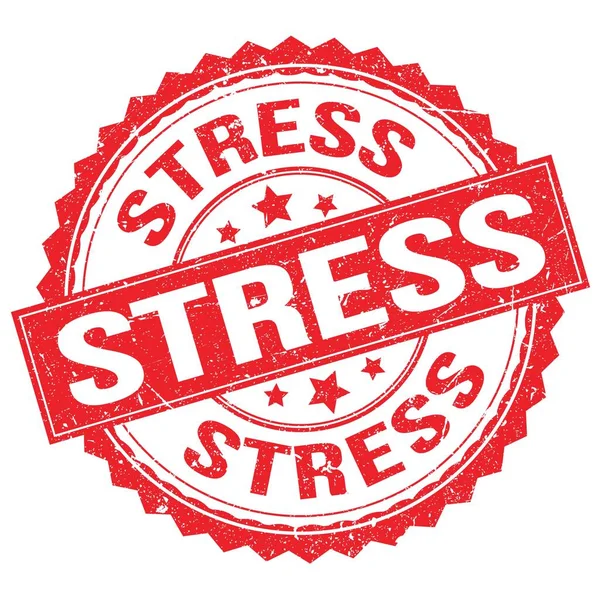 Stress Text Written Red Stamp Sign — Fotografia de Stock