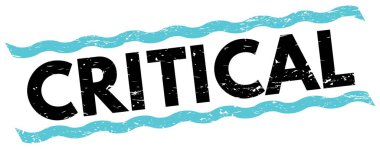 CRITICAL metin mavi-siyah satır işareti üzerine yazılmış.