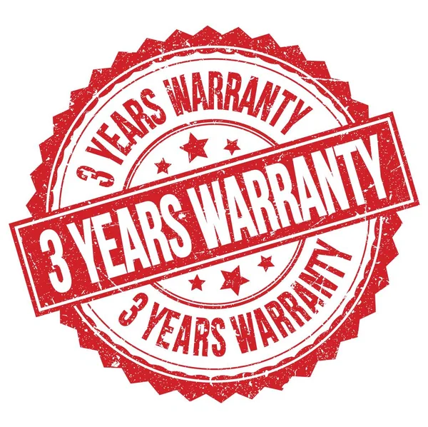Years Warranty Text Written Red Stamp Sign — Stockfoto