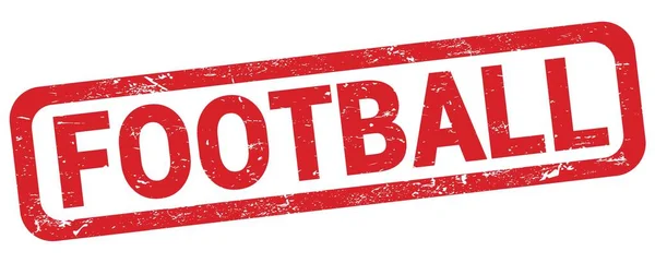 Football Text Written Red Rectangle Stamp Sign — Stock fotografie