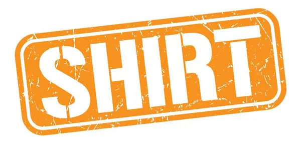 Shirt Text Written Orange Grungy Stamp Sign — Stock Fotó