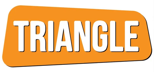 Triangle Text Written Orange Trapeze Stamp Sign — Photo