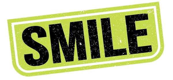 Smile Text Written Green Black Grungy Stamp Sign — Foto Stock