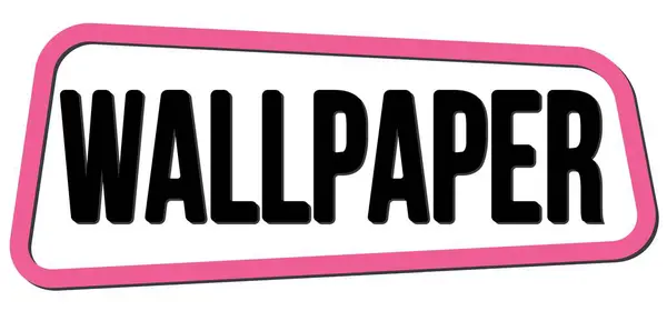 Wallpaper Text Written Pink Black Trapeze Stamp Sign — ストック写真