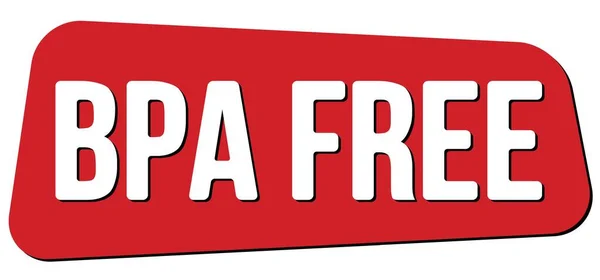 Bpa Free Text Written Red Trapeze Stamp Sign — Stock Photo, Image