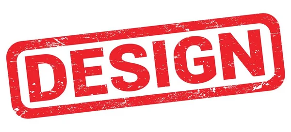 Design Text Written Red Rectangle Stamp Sign — 스톡 사진