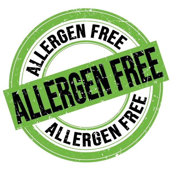 Allergen Free Text Written Green Black Grungy Stamp Sign — Stock Fotó
