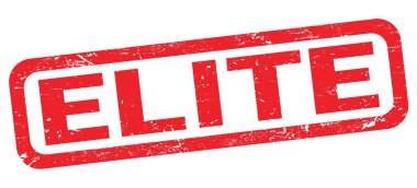 Kırmızı dikdörtgen damga işareti üzerine yazılmış ELITE metni.
