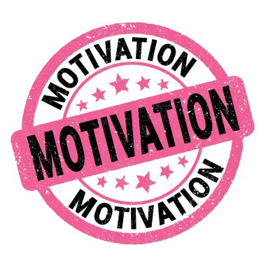 Motivasyon metni pembe-siyah grungy işareti üzerine yazılmış.