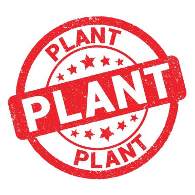 Kırmızı grungy mühür işareti üzerine yazılmış plan metni.