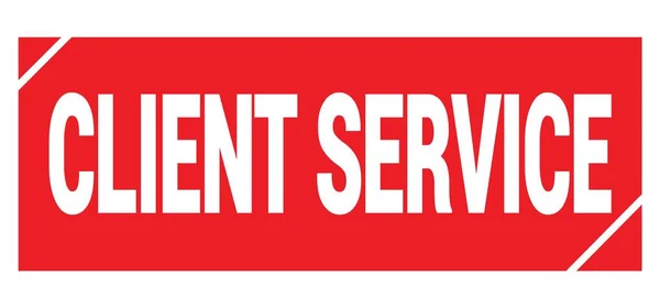 Client Service Text Written Red Grungy Stamp Sign — Stock Photo, Image