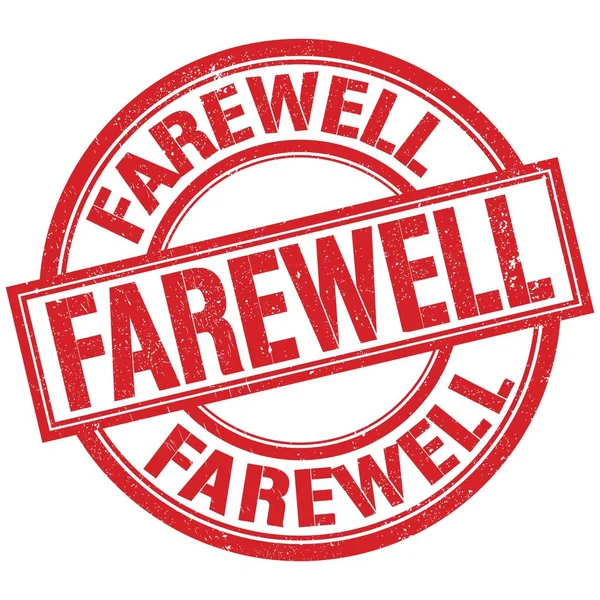 Farewell Text Written Word Red Stamp Sign — Stock fotografie