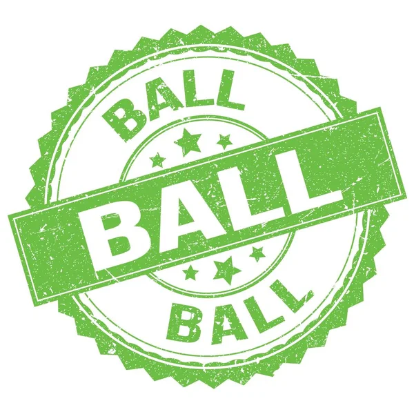 Ball Text Written Green Stamp Sign — Stockfoto