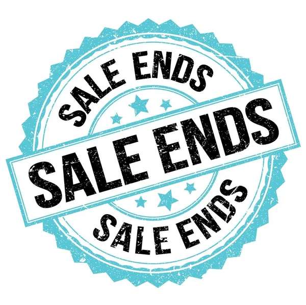 Sale Ends Text Written Blue Black Stamp Sign — Stock fotografie