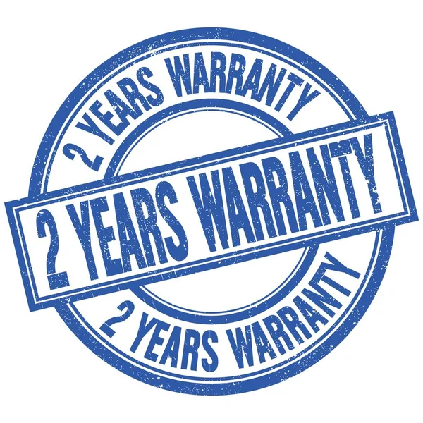 Years Warranty Text Written Word Blue Stamp Sign — Zdjęcie stockowe