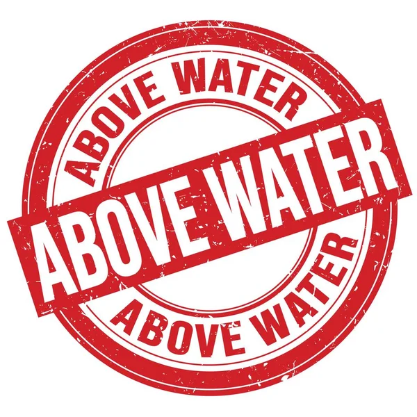 Water Text Written Red Grungy Stamp Sign — Stock Photo, Image