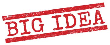 Kırmızı grungy çizgileri işareti üzerine yazılmış büyük bir fikir metni.