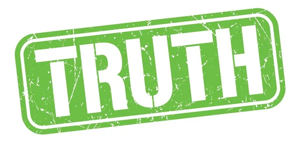 Truth Text Written Green Grungy Stamp Sign — Fotografia de Stock