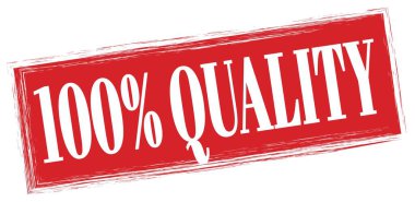 Kırmızı dikdörtgen işareti üzerine yazılmış% 100 nicelik metni.