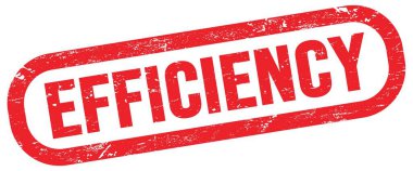 EFFICIENCY, kırmızı dikdörtgen işareti üzerinde metin.