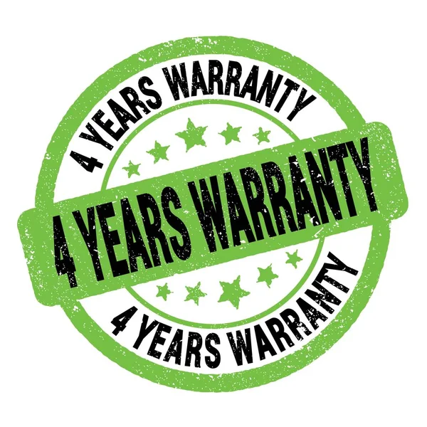 Years Warranty Text Written Green Black Grungy Stamp Sign — Foto de Stock