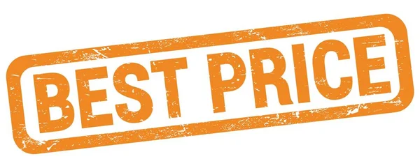 Best Price Text Written Orange Rectangle Stamp Sign — Stockfoto