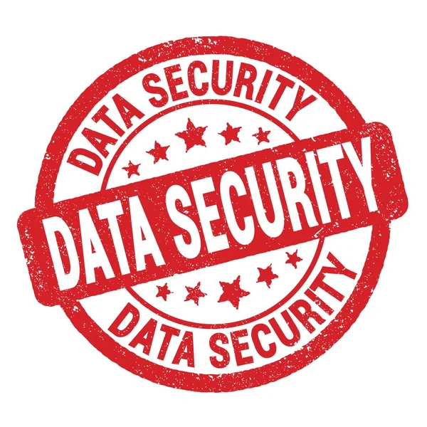 Data Security Text Written Red Grungy Stamp Sign — Stockfoto