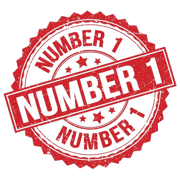 Number Text Written Red Stamp Sign — Stockfoto