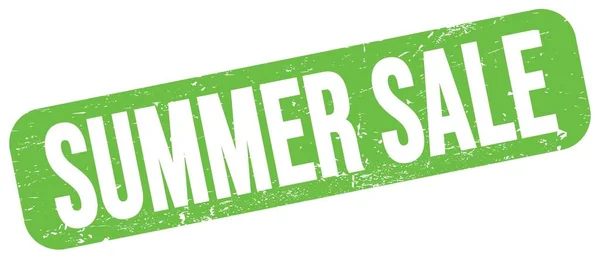 Summer Sale Text Written Green Grungy Stamp Sign — Fotografia de Stock