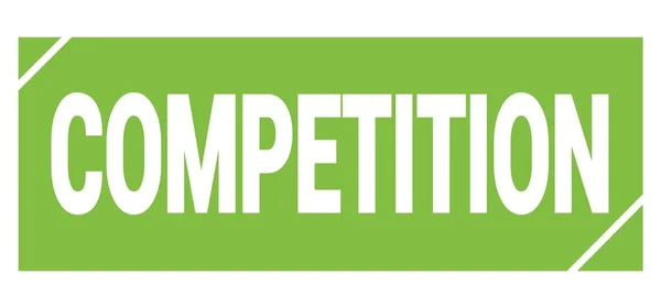 Competition Text Written Green Grungy Stamp Sign — Foto Stock
