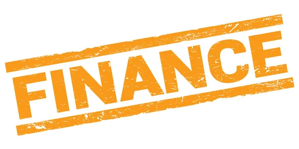 Finance Text Written Orange Rectangle Stamp Sign — Fotografia de Stock