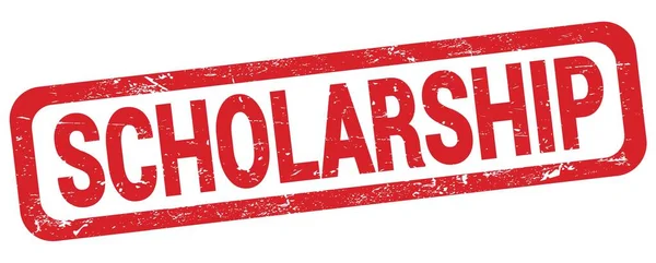 Scholarship Text Written Red Rectangle Stamp Sign — Foto Stock
