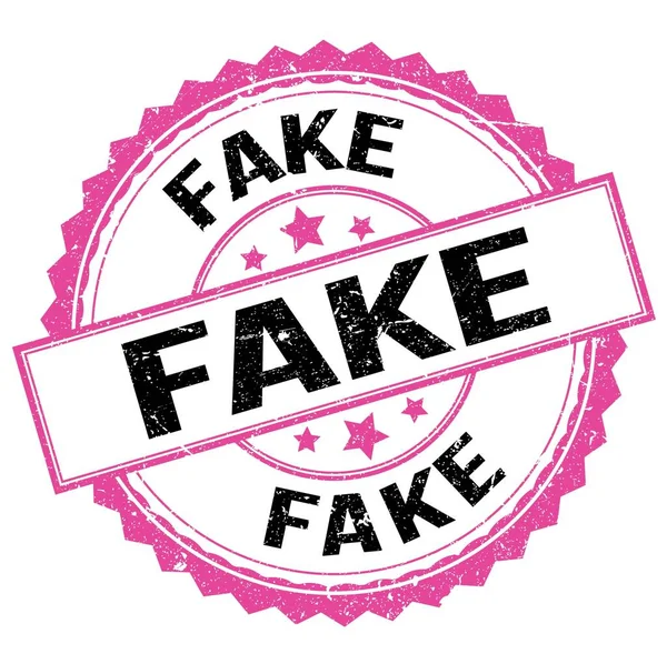 Fake Text Written Pink Black Stamp Sign — Fotografia de Stock