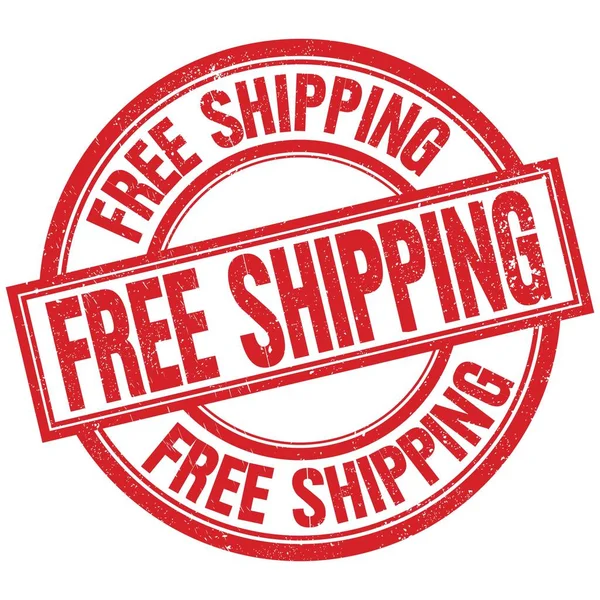 Free Shipping Text Written Word Red Stamp Sign — 스톡 사진