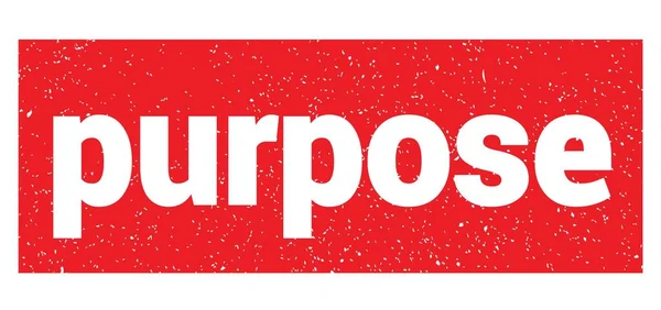 Purpose Text Written Red Grungy Stamp Sign — Stock Fotó
