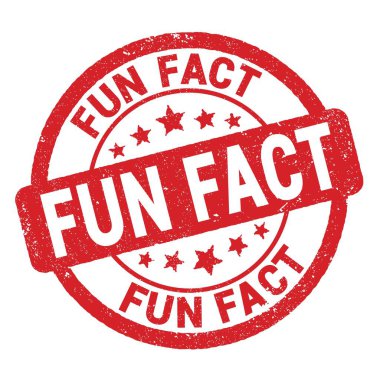 FUN FACT text written on red grungy stamp sign.