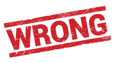 Kırmızı dikdörtgen pul işaretinde yanlış metin.