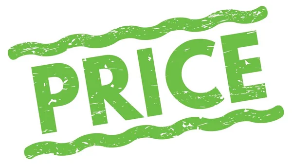 Price Text Written Green Lines Stamp Sign — Foto Stock