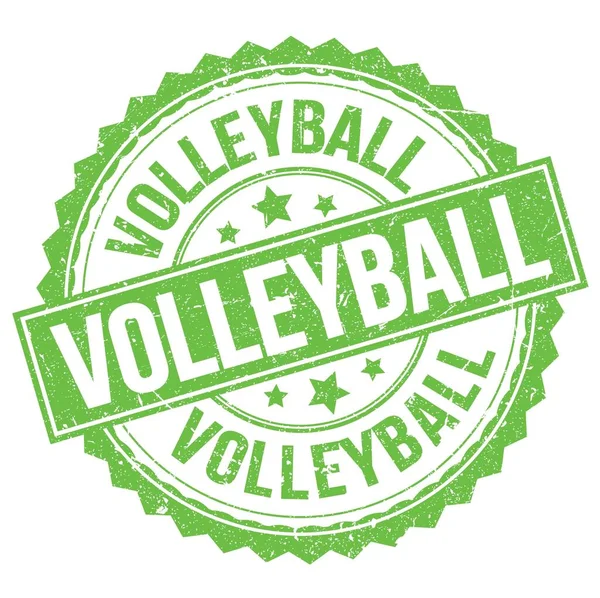 Volleyball Text Written Green Stamp Sign — Stock fotografie