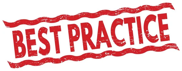 Best Practice Text Written Red Lines Stamp Sign — Stock Photo, Image