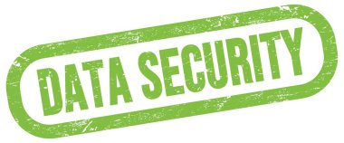 DATA SECURITY, text on green rectangle stamp sign.