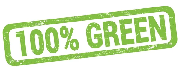 100 Зеленый Текст Написанный Знаке Зеленого Прямоугольника — стоковое фото
