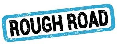 Kaba yol metni mavi-siyah dikdörtgen mühür işareti üzerine yazılmış.