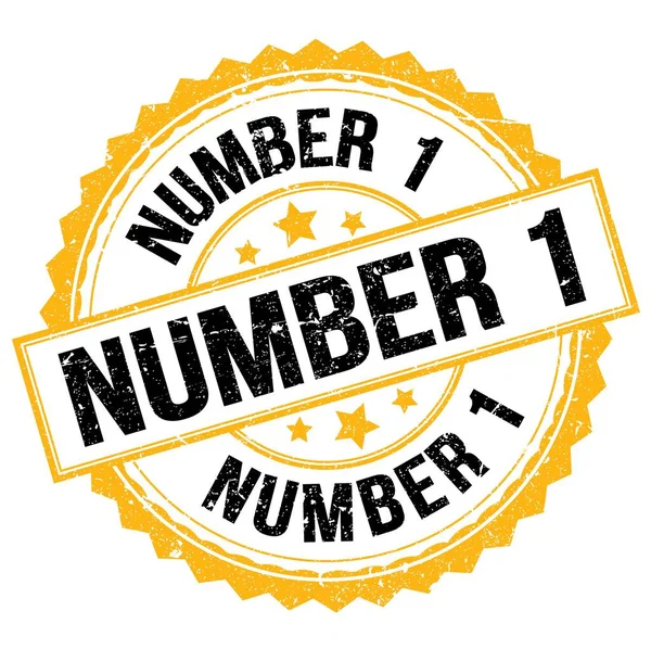 Number Text Written Yellow Black Stamp Sign — Stockfoto