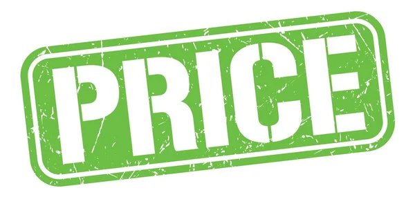 Price Text Written Green Grungy Stamp Sign — 图库照片