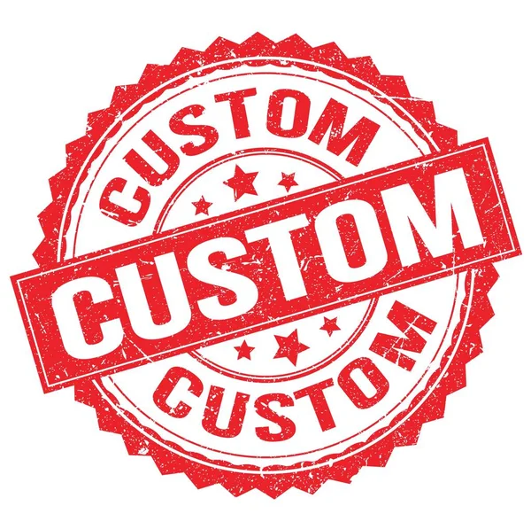 Custom Text Written Red Stamp Sign — 图库照片