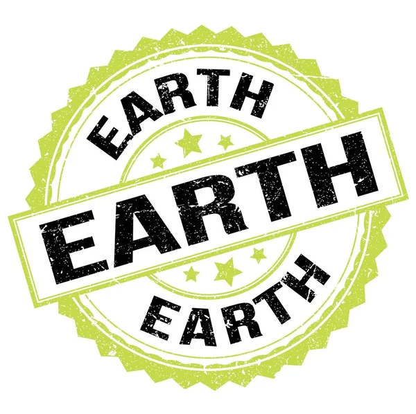 Earth Text Written Green Black Stamp Sign — Stock Fotó