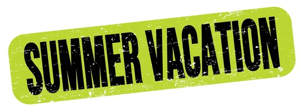 Summer Vacation Text Written Green Black Grungy Stamp Sign — Stockfoto